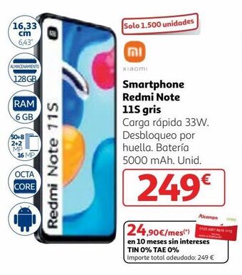 Alcampo Smartphones xiaomi oferta