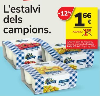 Consum Yogur la fageda oferta