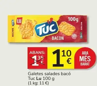 Consum Galletas saladas lu oferta