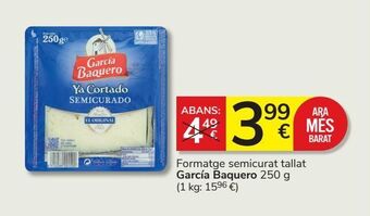 Consum Queso semicurado garcía baquero oferta