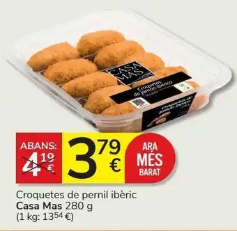 Consum Croquetas de jamón casa mas oferta