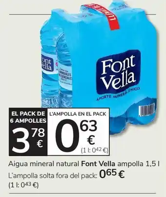 Consum Agua font vella oferta