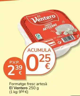 Consum Queso fresco el ventero oferta