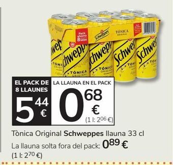 Consum Tónica schweppes oferta