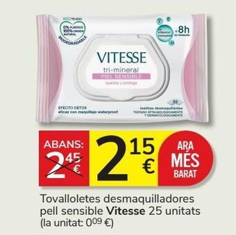 Consum Toallitas desmaquillantes vitesse oferta