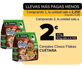 Cereales choco flakes cuétara