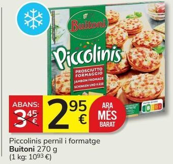 Consum Piccolinis buitoni oferta