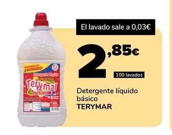 Supeco Detergente líquido básico terymar oferta