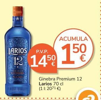Consum Ginebra larios oferta