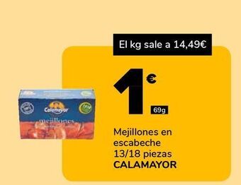 Supeco Mejillones en escabeche calamayor oferta