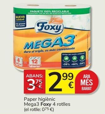 Consum Papel higiénico foxy oferta