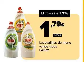 Supeco Lavavajillas de mano varios tipos fairy oferta