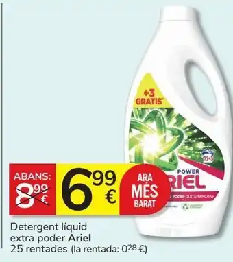 Consum Detergente líquido ariel oferta