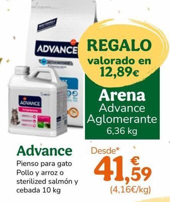 TiendAnimal Pienso para gatos advance oferta