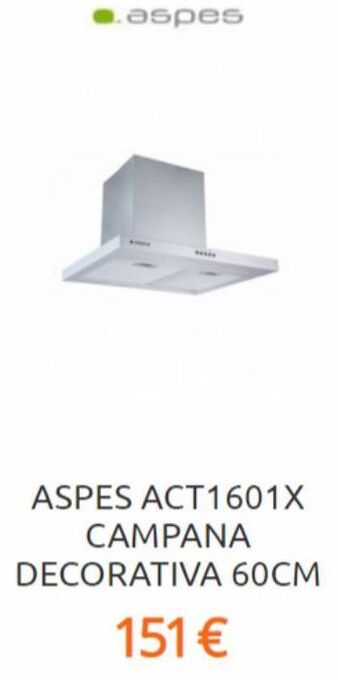 Eureka Electrodomésticos Campana decorativa aspes oferta