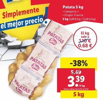 Lidl Patatas oferta