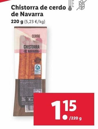 Lidl Chistorra de navarra oferta