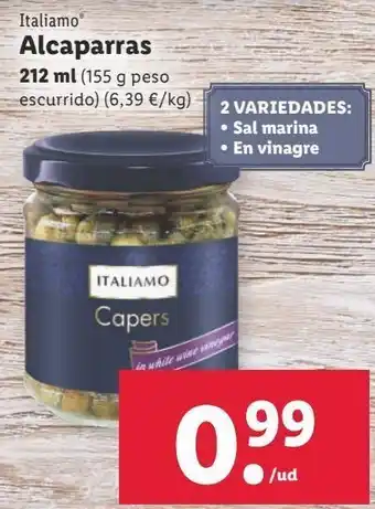 Lidl Alcaparras italiamo oferta