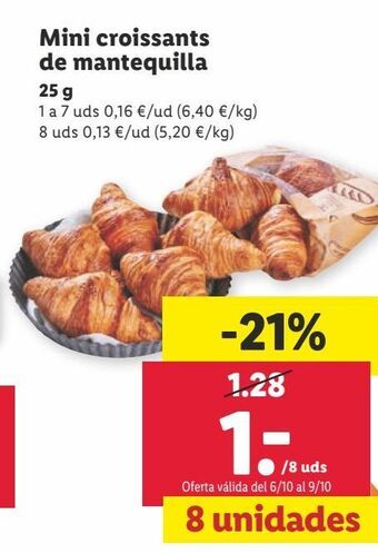 Lidl Mini croissant oferta