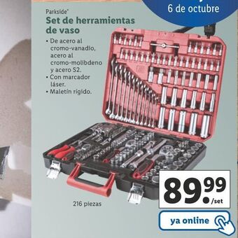 Lidl Set de herramientas de vaso oferta