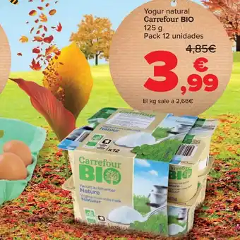 Carrefour Yogur natural oferta