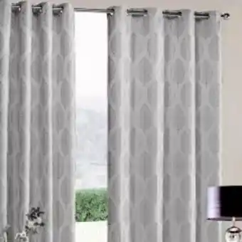 BricoCentro Cortina jacquard hojas gris 140x265cm + funda de cojín oferta