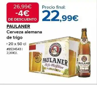 Costco Paulaner cerveza alemana de trigo oferta