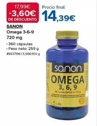 Costco Sanon omega 3-6-9 oferta