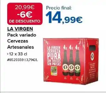 Costco La virgen pack variado cervezas artesanales oferta