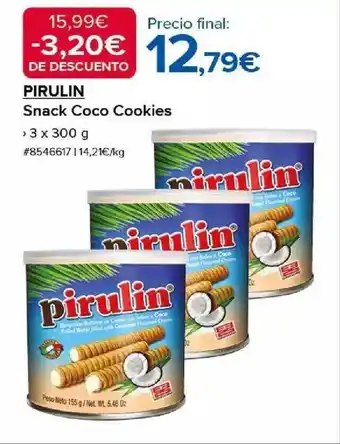 Pirulin snack coco cookies