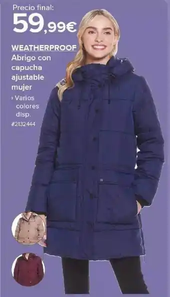 Costco Weatherproof abrigo con capucha ajustable mujer oferta