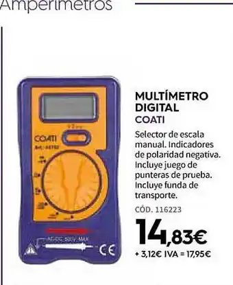 ferrOkey Multímetro digital coati oferta