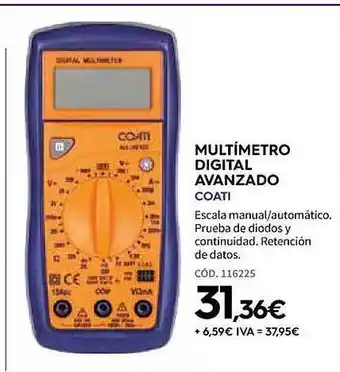 ferrOkey Multímetro digital avanzado coati oferta