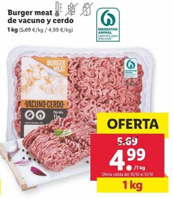 Lidl Carne picada mixta oferta