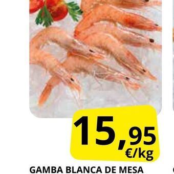 Supermercados MAS Gamba blanca de mesa oferta