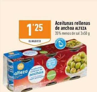 Supermercados Deza Aceitunas rellenas de anchoa alteza oferta