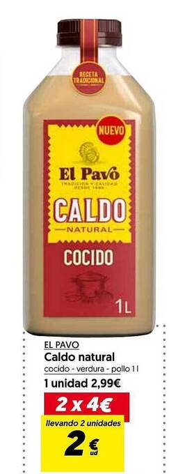 Hiper Usera El pavo caldo natural oferta