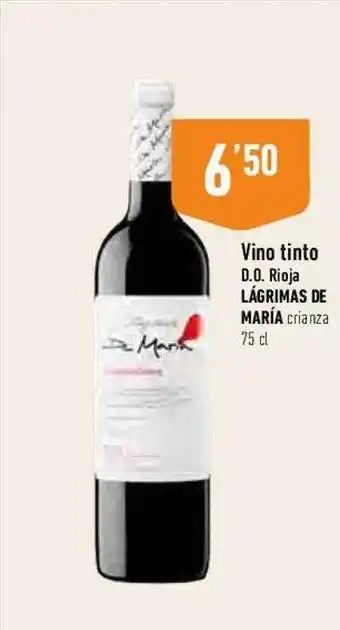 Supermercados Deza Vino tinto d.o. rioja lágrima de maría oferta