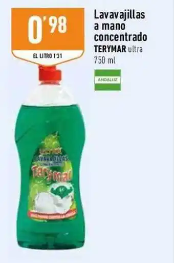 Supermercados Deza Lavavajillas a mano concentrado terymar ultra oferta