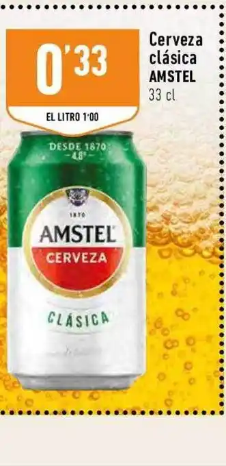 Supermercados Deza Cerveza clasica amstel oferta