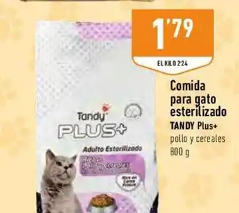 Supermercados Deza Comida para gato esterilizado tandy plus+ oferta