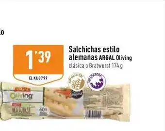 Supermercados Deza Salchichas estilo alemanas argal oliving oferta