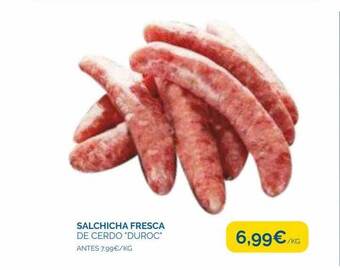 Supermercados La Despensa Salchicha fresca de cerdo duroc oferta