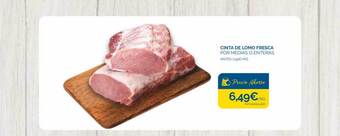 Supermercados La Despensa Cinta de lomo fresca por medias o enteras oferta