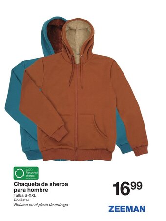Zeeman Chaqueta de sherpa para hombre oferta