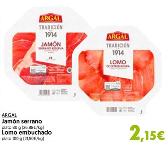 Hiper Usera ARGAL jamón serrano oferta