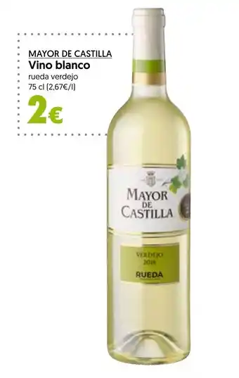 Hiper Usera MAYOR DE CASTILLA vino blanco oferta