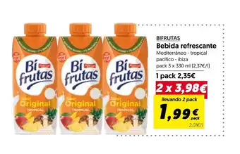 Hiper Usera BIFRUTAS bebida refrescante oferta
