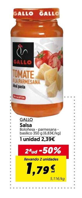 Hiper Usera GALLO salsa oferta