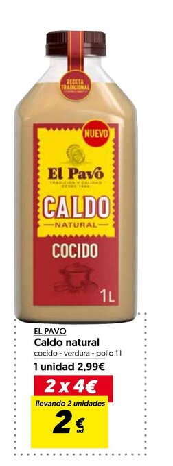 Hiper Usera EL PAVO caldo natural oferta